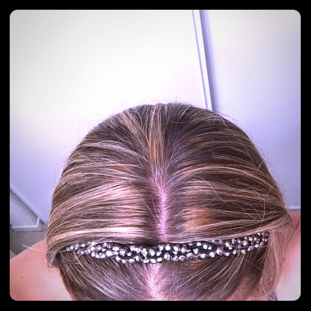 Rhinestone elastic headband